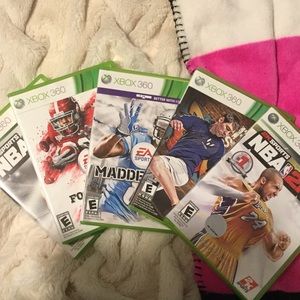 Five X-Box Sports Games